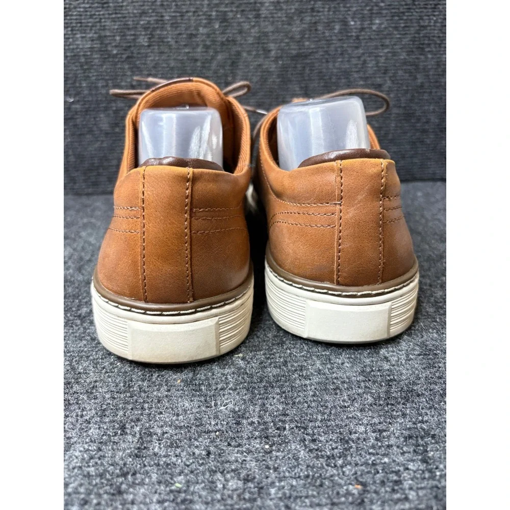 Crown Vintage Thoren Mens Tan Perforated Oxford Sneakers Size 12M CR-THOREN